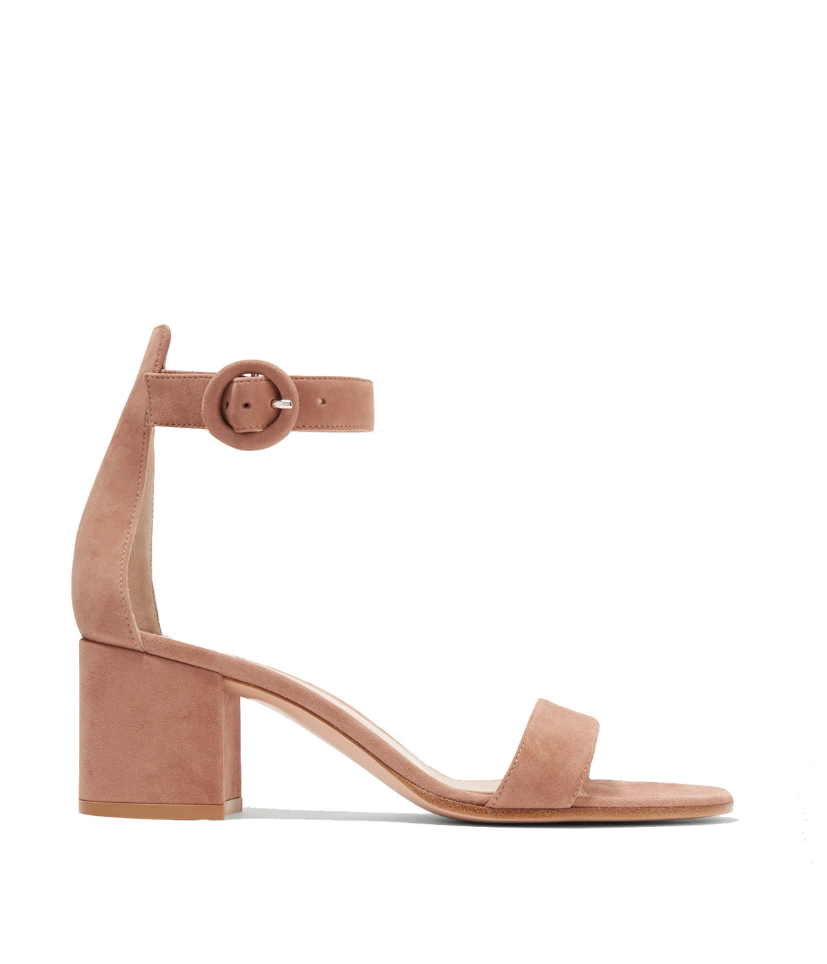 Versilia Block Heel 60 in Suede Praline