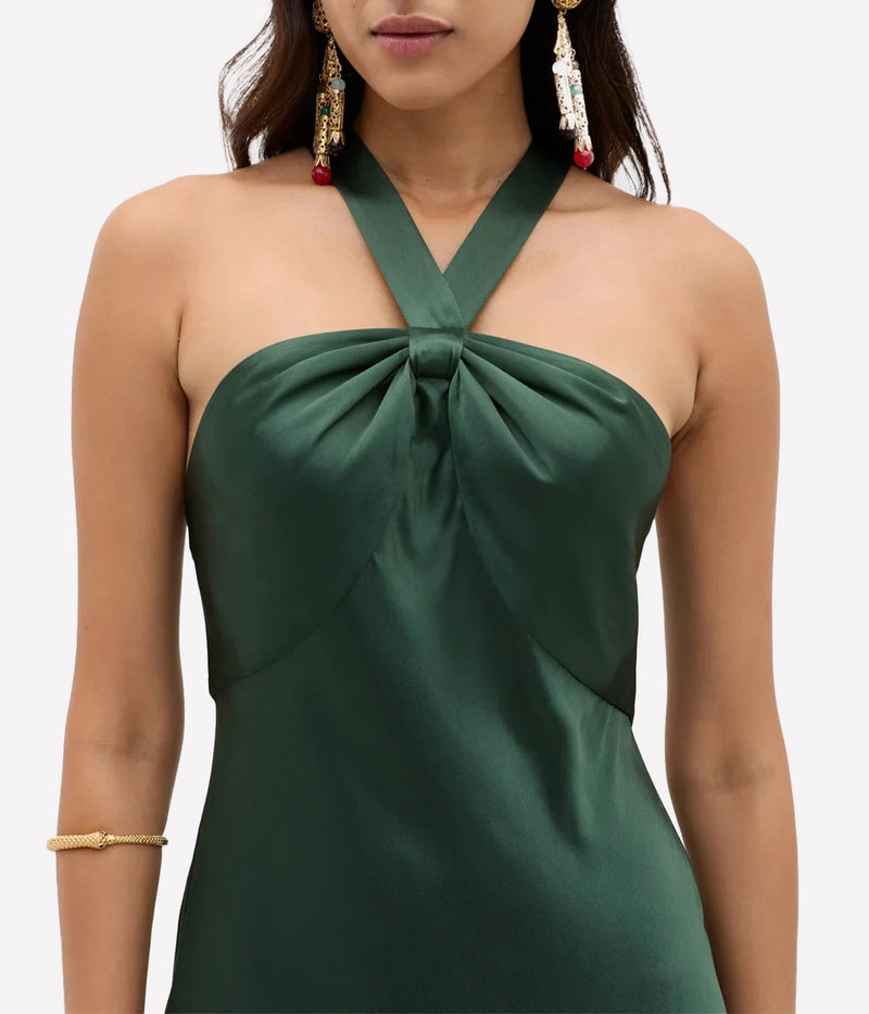 Losanna Dress in Forest Green