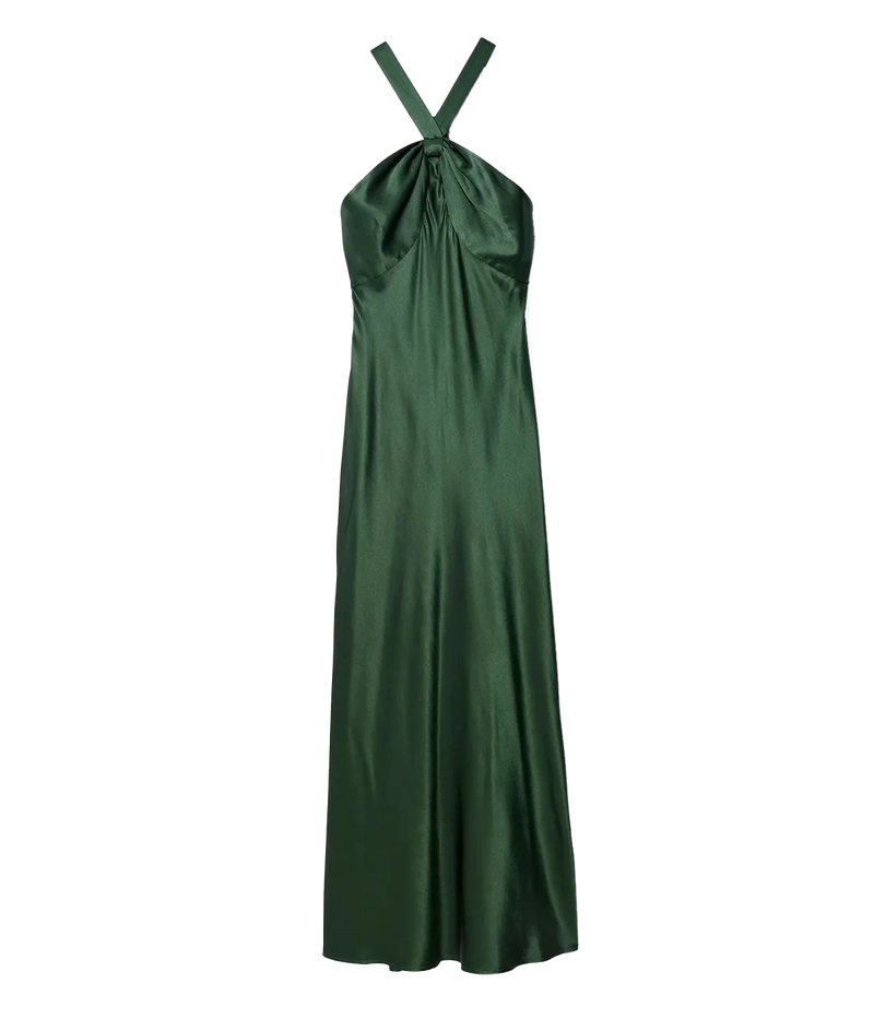 Losanna Dress in Forest Green