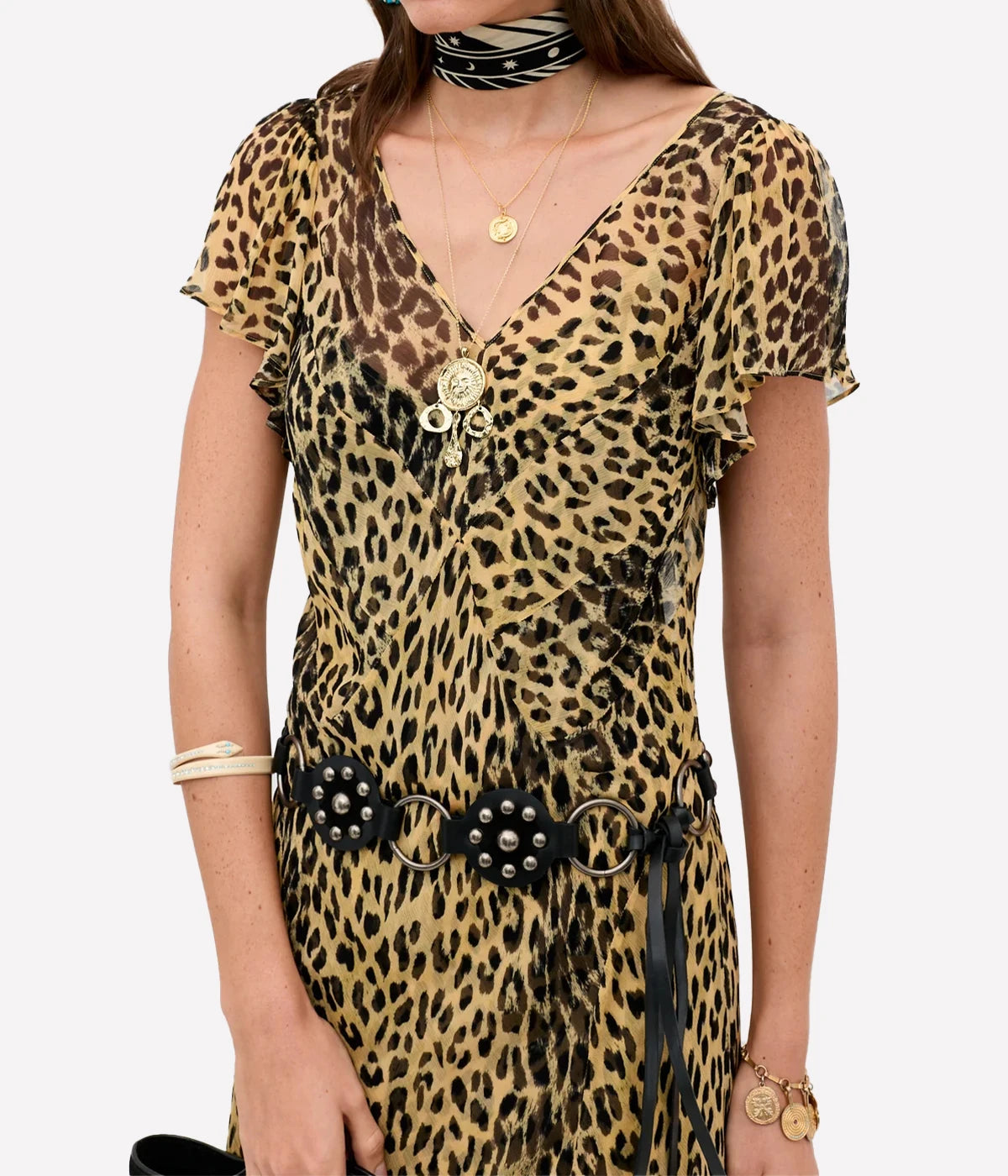 Bexley Dress In Nina Leopard Brown