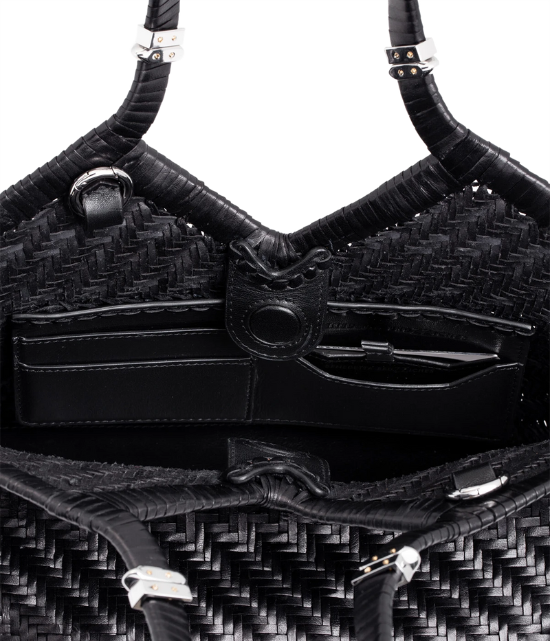 Usha Buffalo leather Bag in Nightly