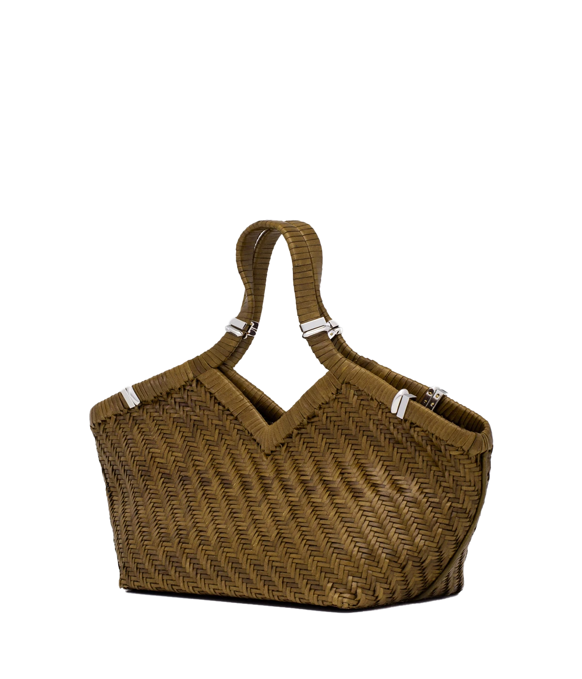 Usha Buffalo leather Bag in Coriandolo