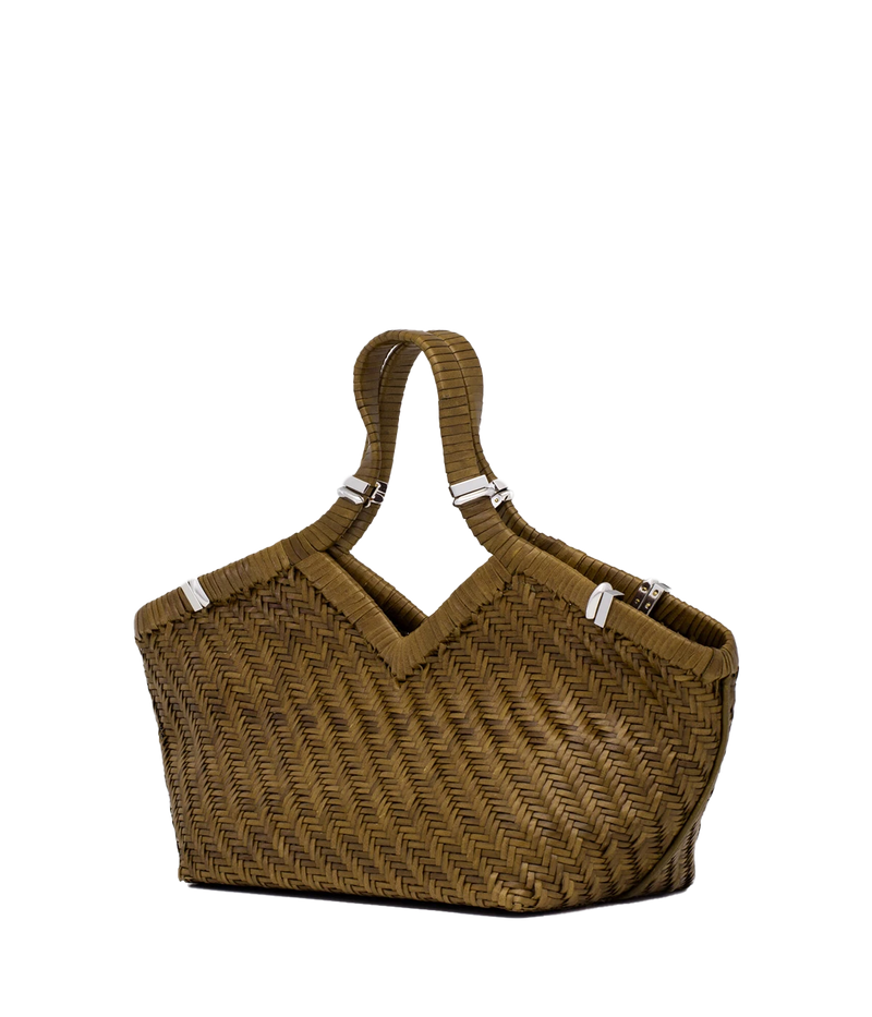 Usha Buffalo leather Bag in Coriandolo