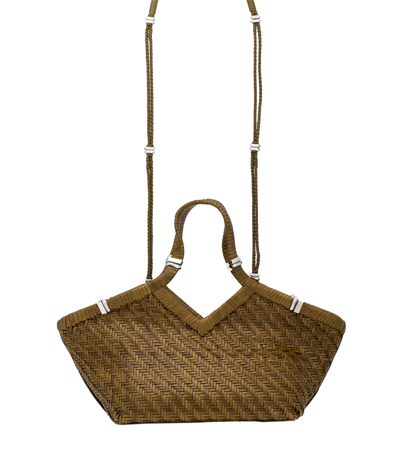 Usha Buffalo leather Bag in Coriandolo