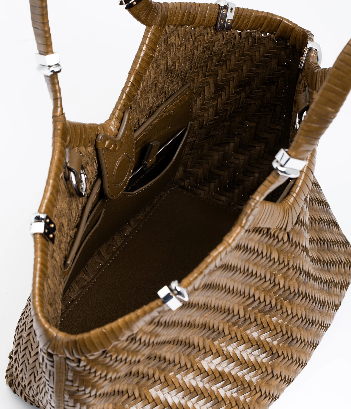 Usha Buffalo leather Bag in Coriandolo