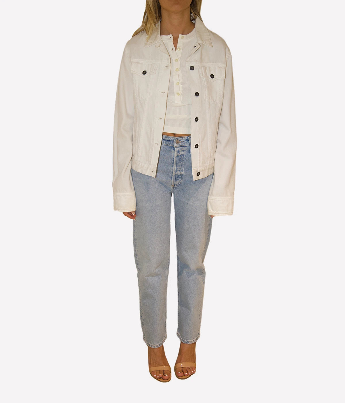 *FINAL SALE* Jean Jacket in White