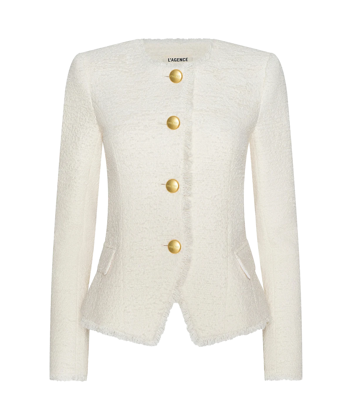 Nerina Structured Blazer In Ivory