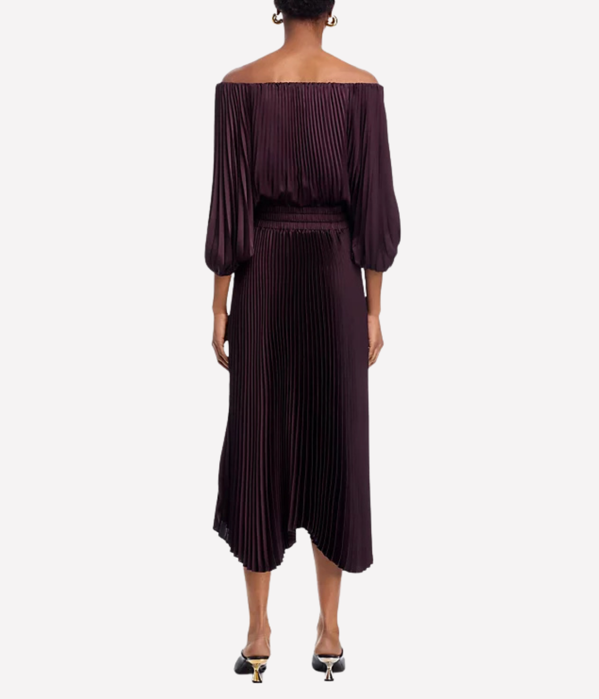 Sienna Dress in Deep Plum