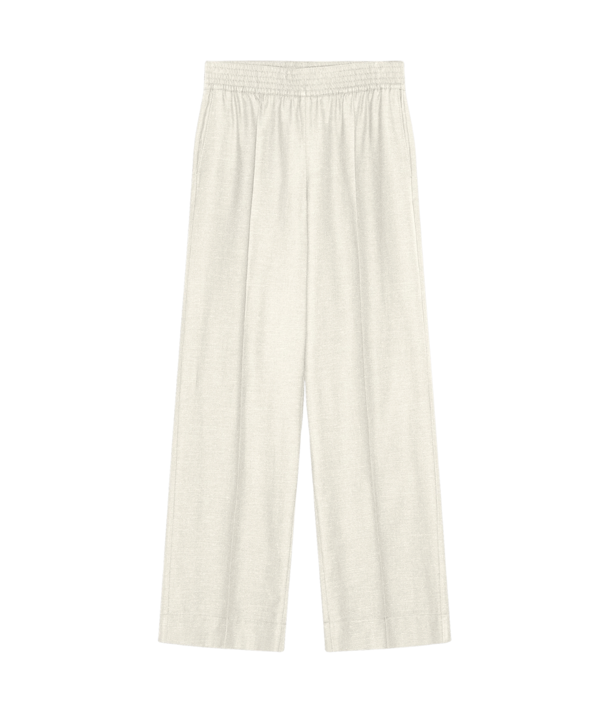 Pinky Midt Waist Pant In White