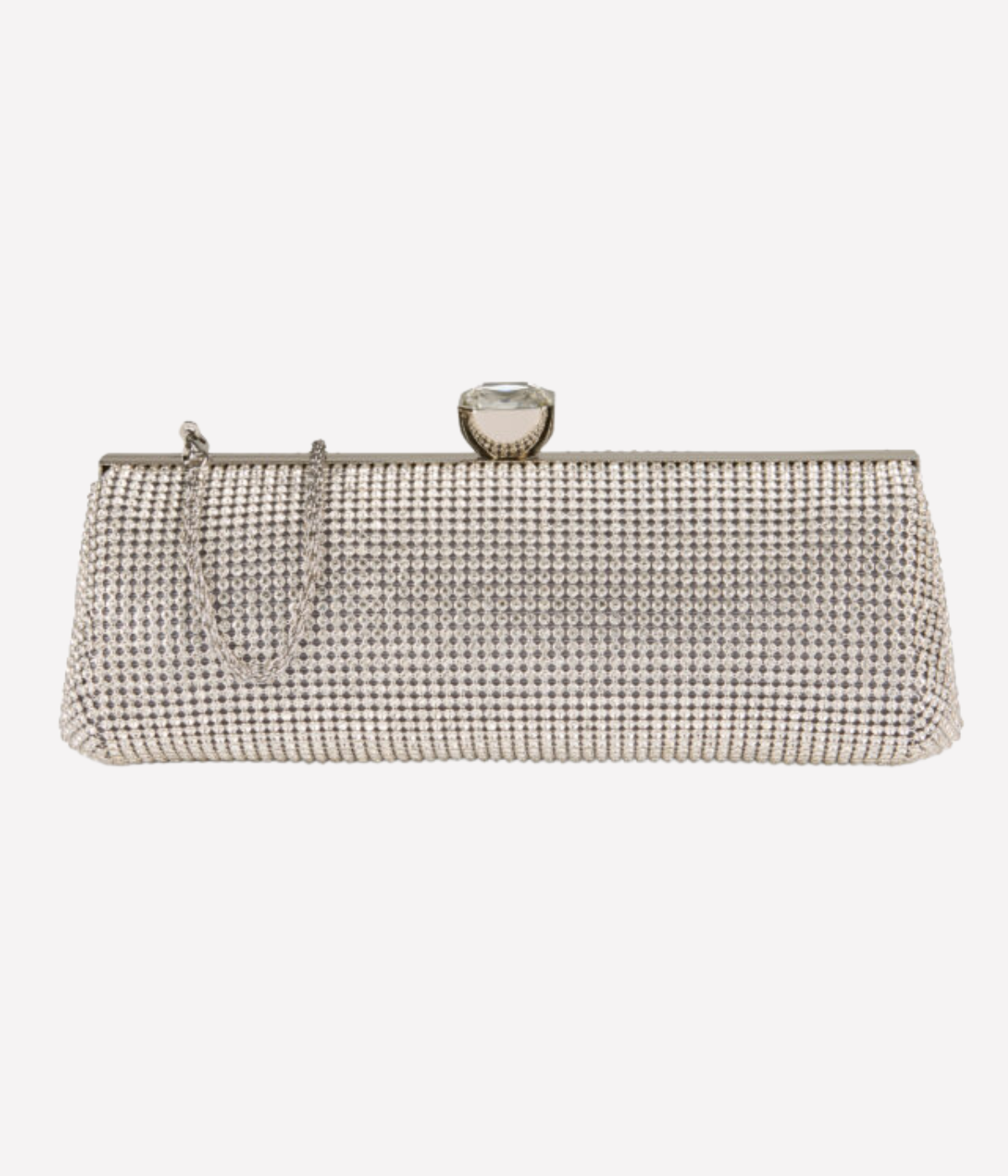Grace Crystal Top Clutch in AB Crystal