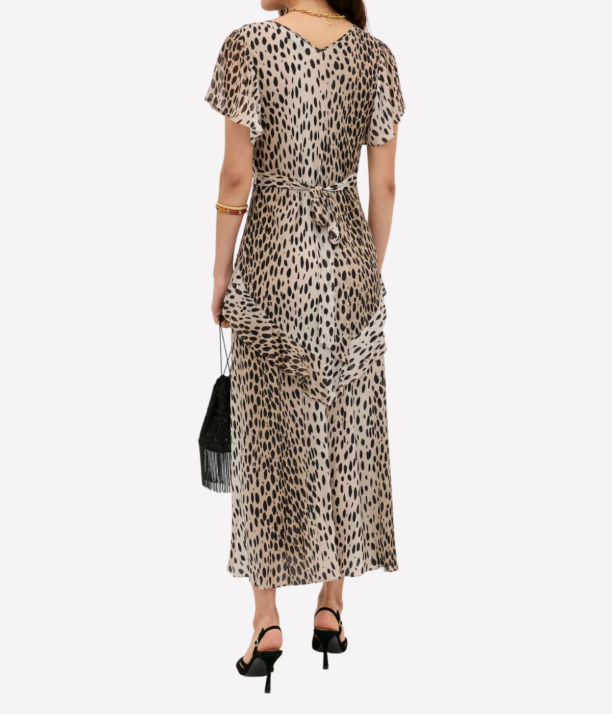 Evie Dress in Antelope Spot