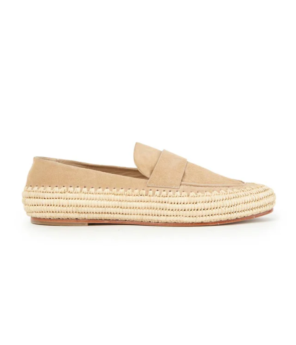 Billie Kid Suede Loafer in Nocciola