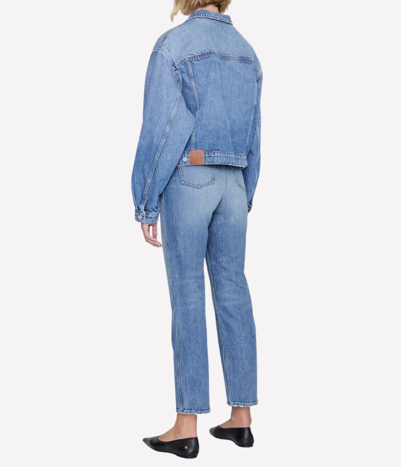 Quincy Jacket In Washed Blue