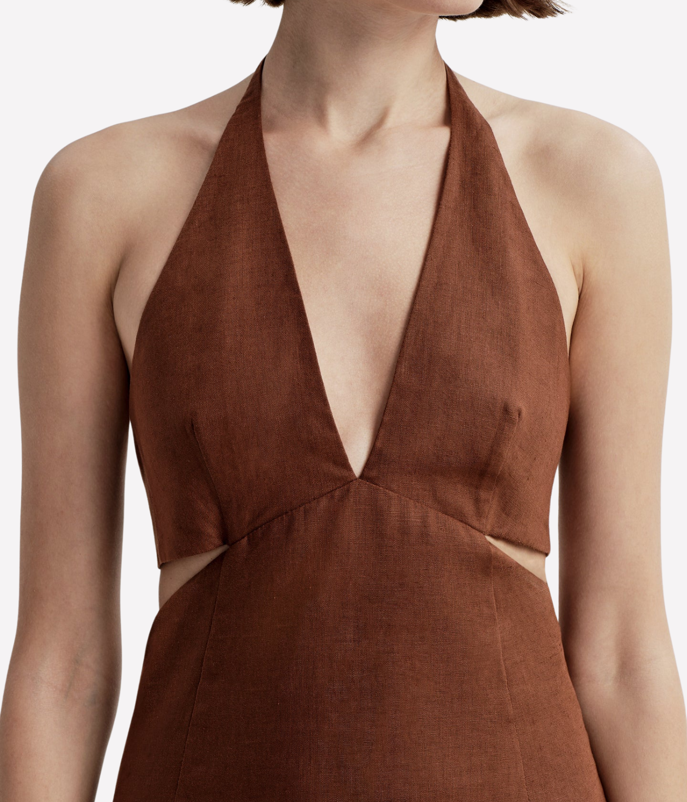 Evelena Dress in Brunette