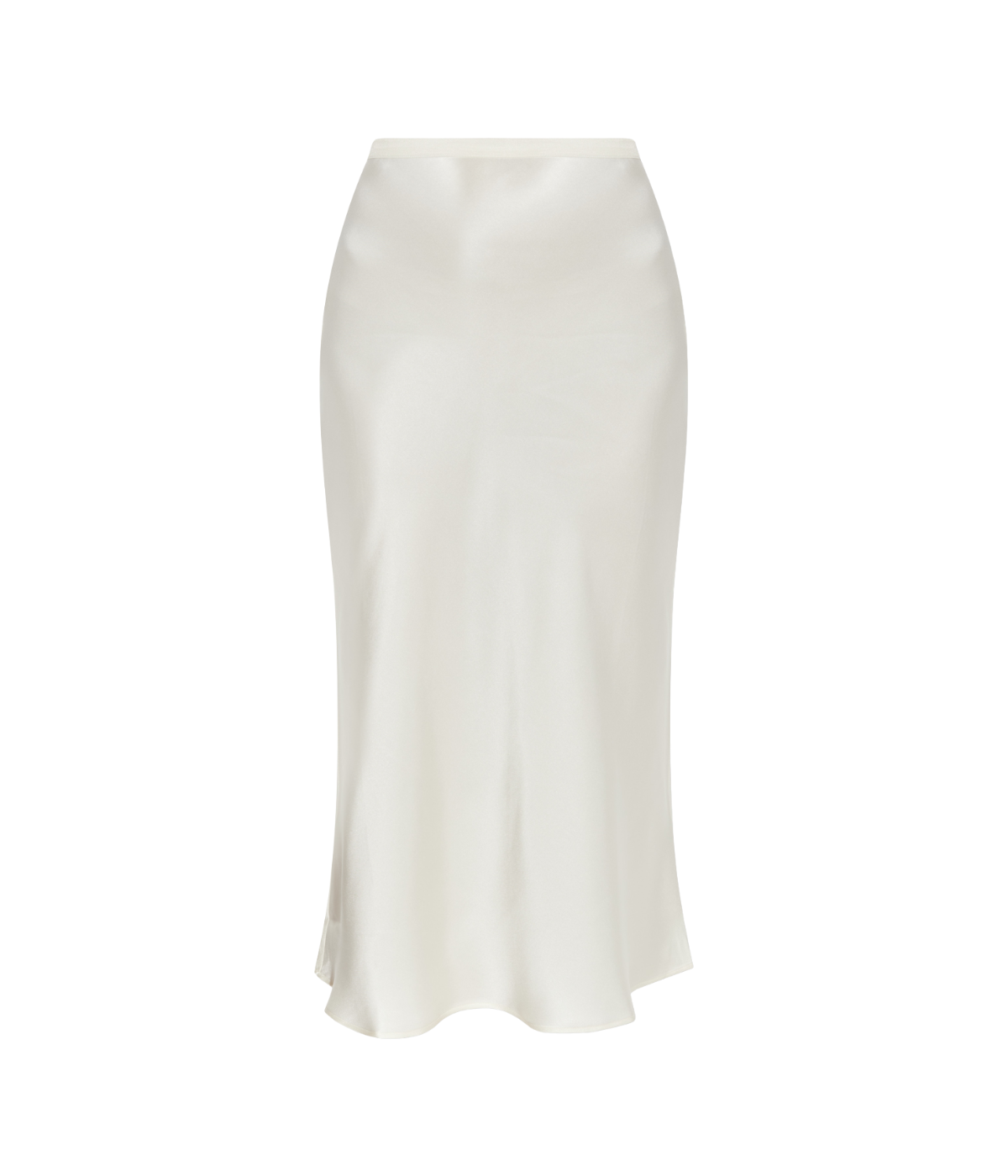 Bar Silk Skirt in Show White