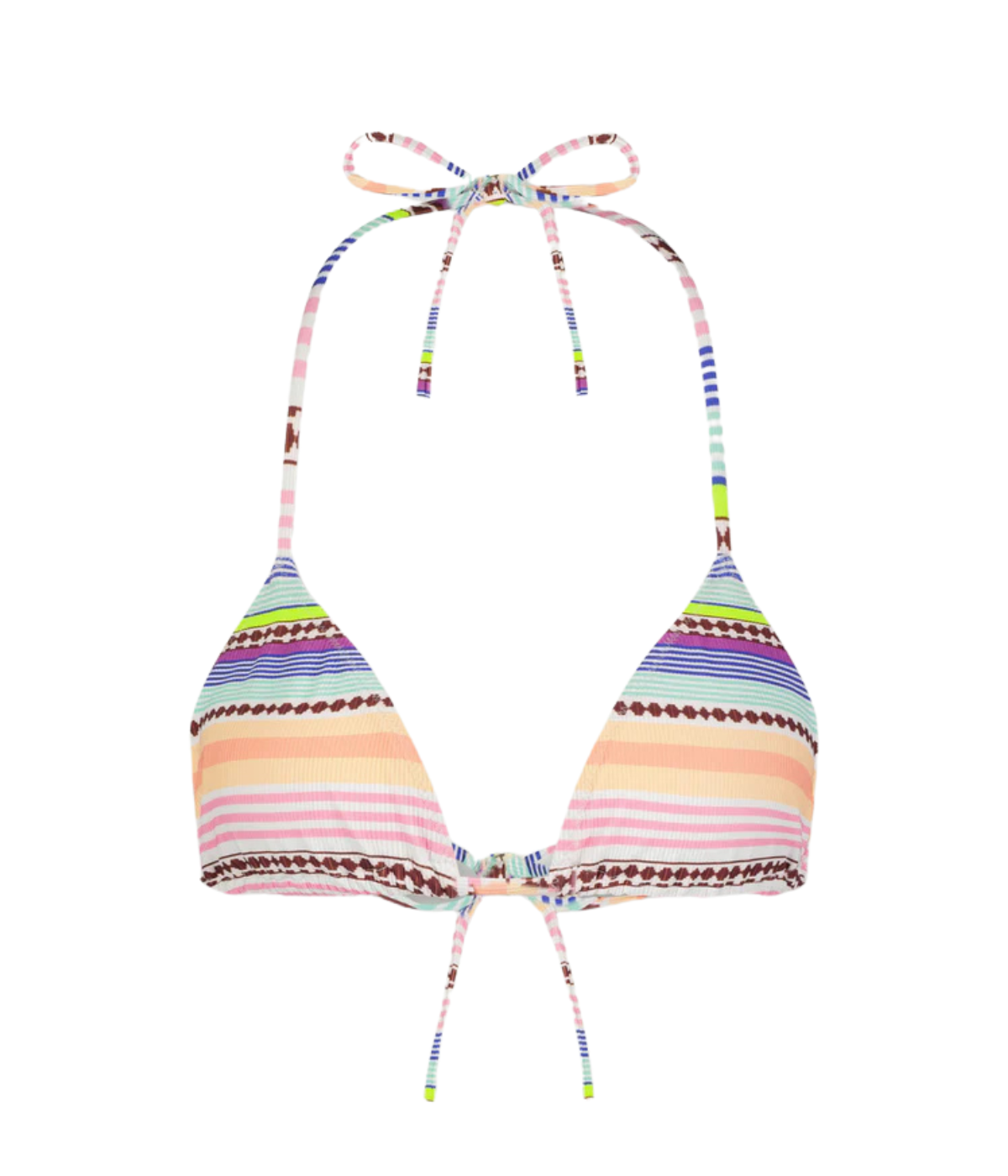 Malia Triangle Bikini Top in Cirq Citrus