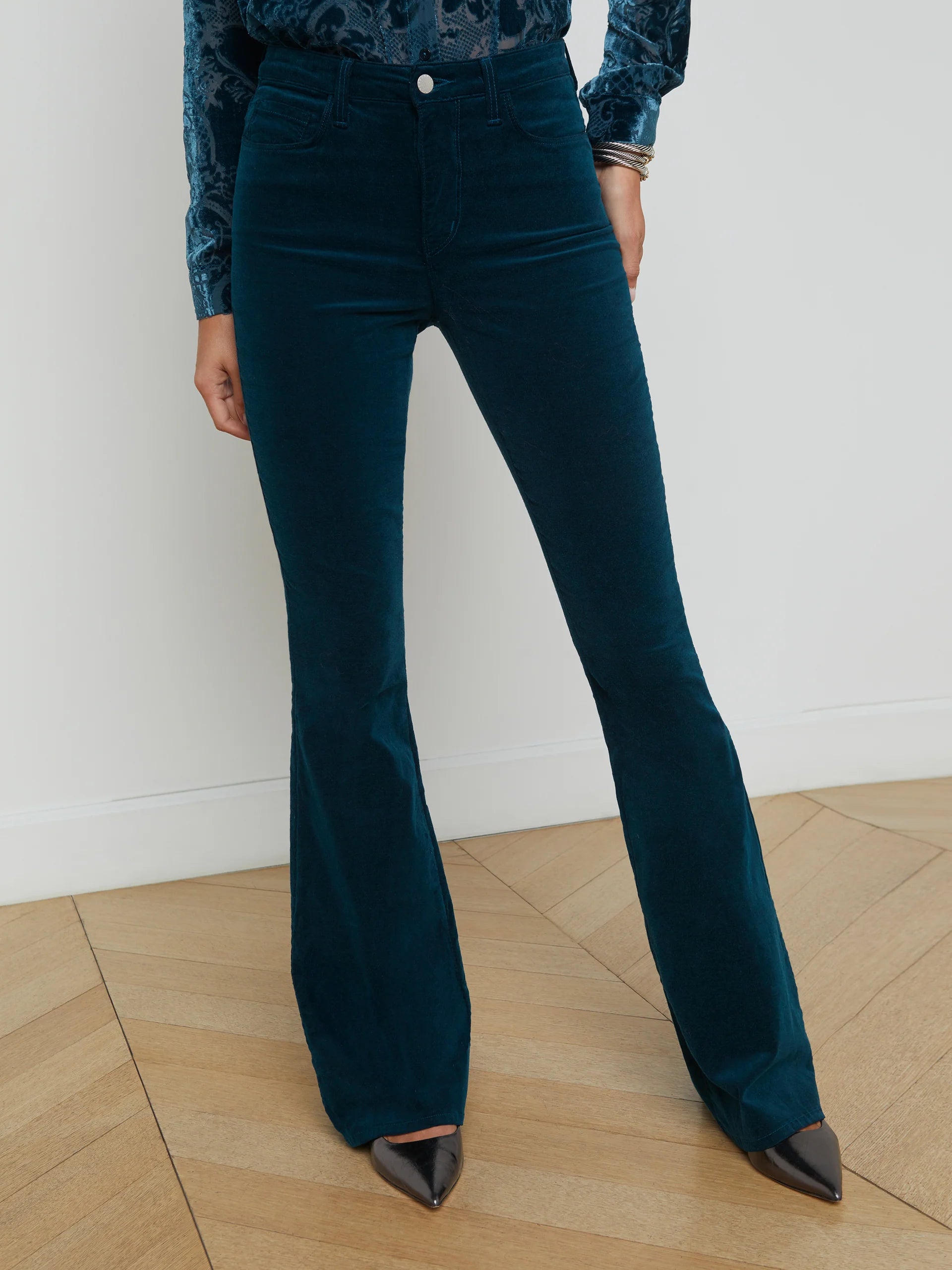 Marty H/R Flare in Rich Teal