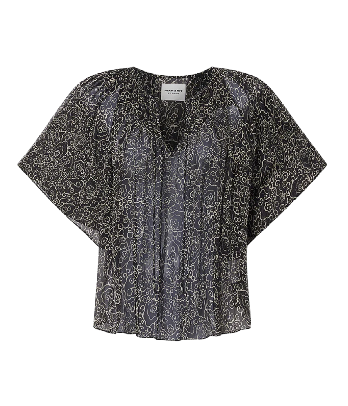 Neslya Top in Black Ecru