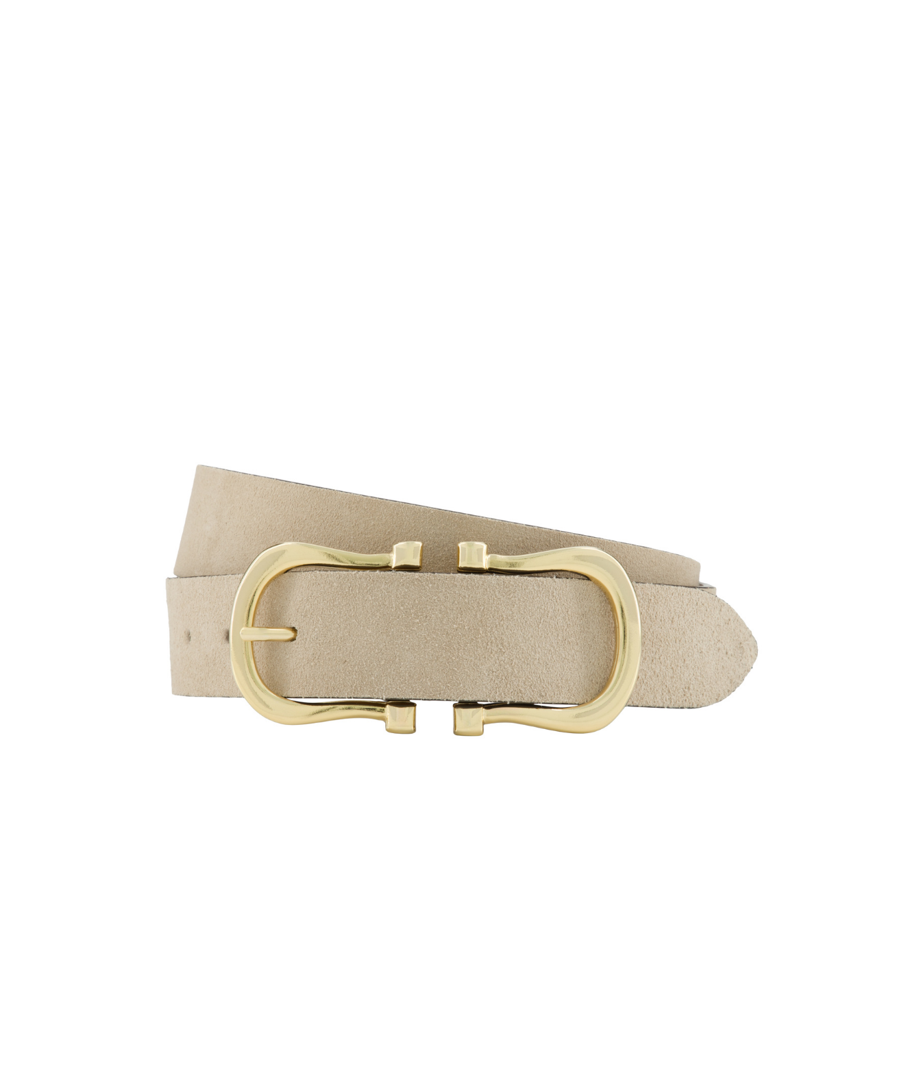 Baby Gold Nicky X Belt in Natural