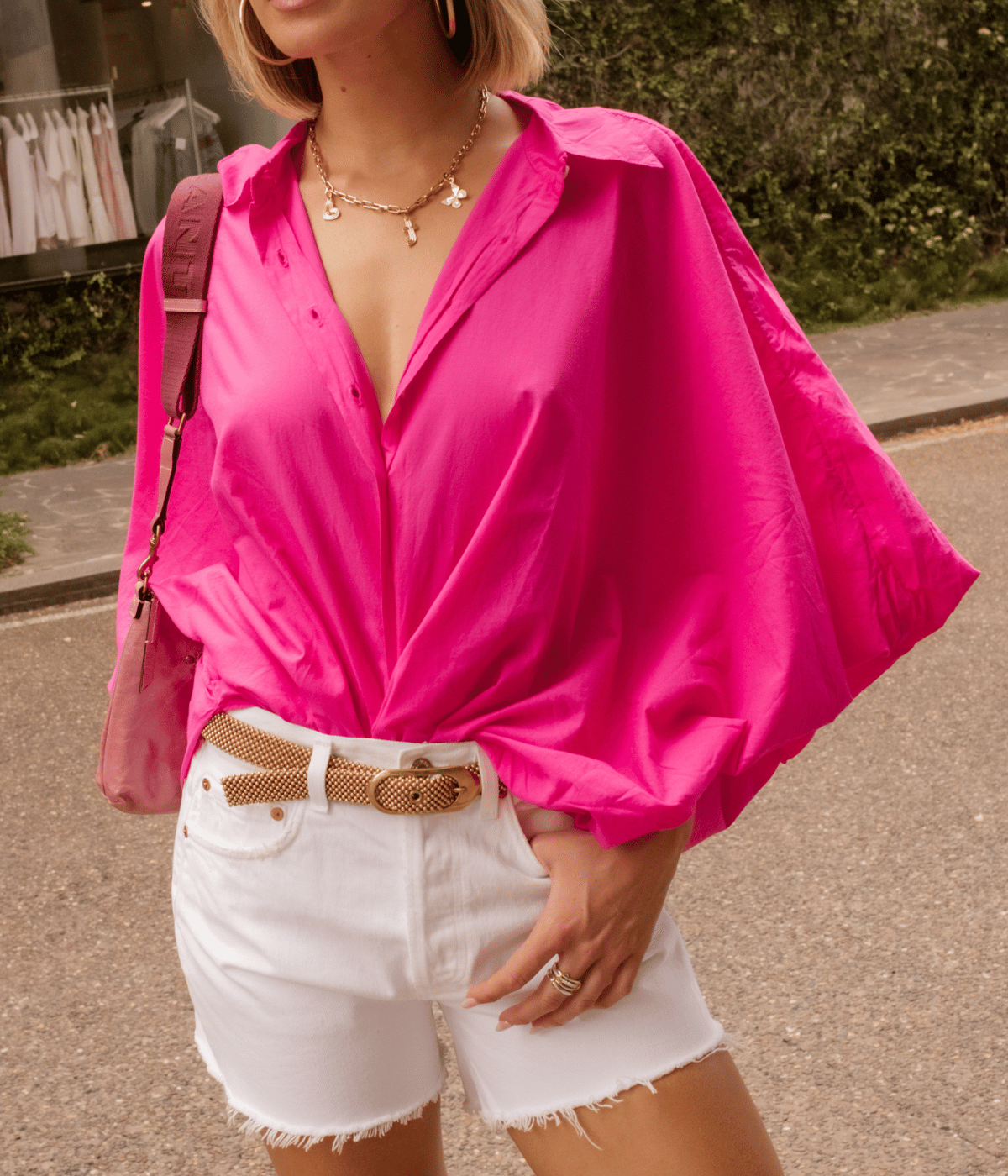 Satchi Shirt in FUSCHIA