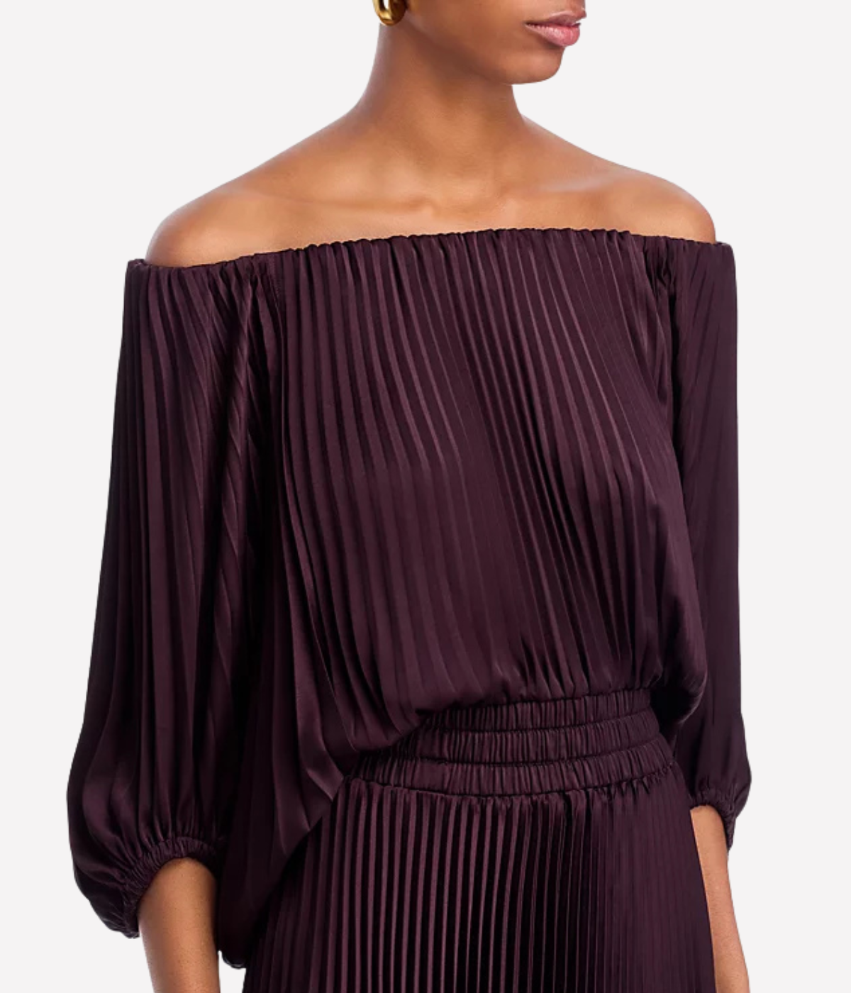 Sienna Dress in Deep Plum