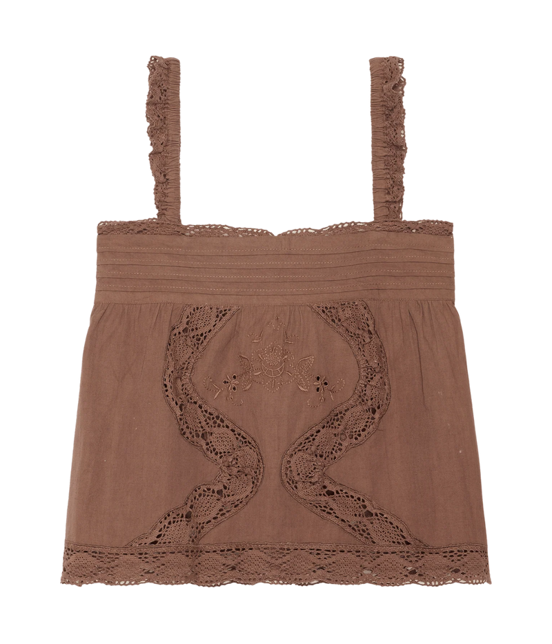 Agathe Strap Top in Mole