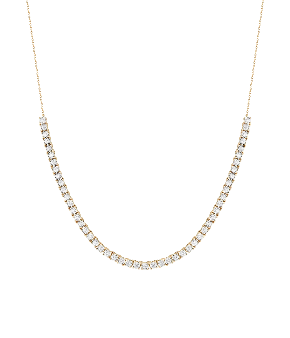 Ava Bea Tennis Necklace in 14k Yellow Gold
