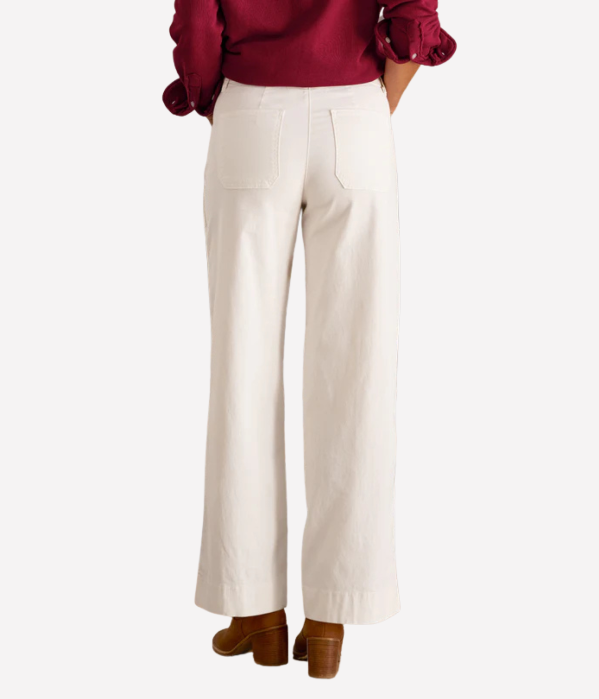 Limerick Wrap Pocket Pant in Chalk