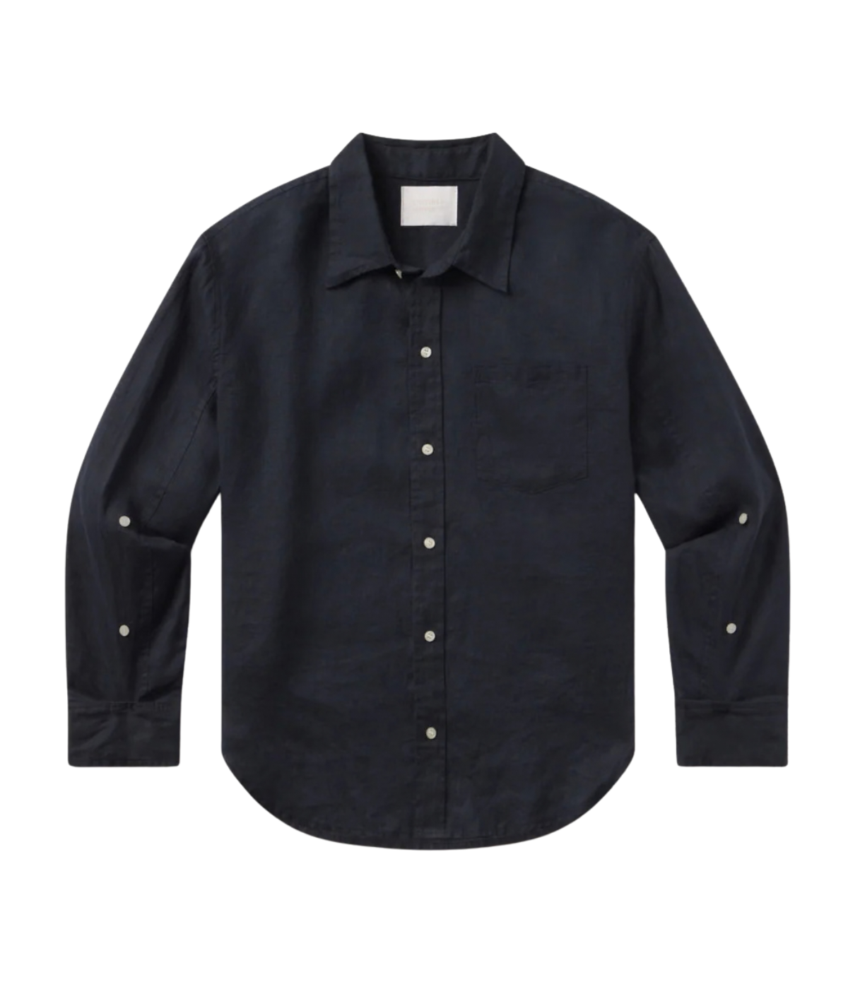 Kayla Shrunken Shirt in True Navy