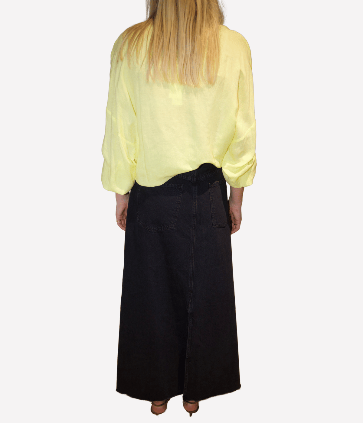*FINAL SALE* Talitha Tie Blouse in Yellow Sorbet