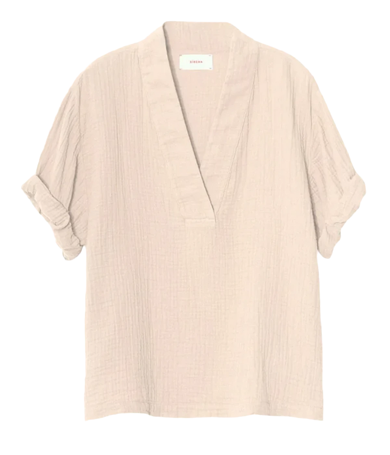 Xirena Avery Top in Oysterette - product flat lay