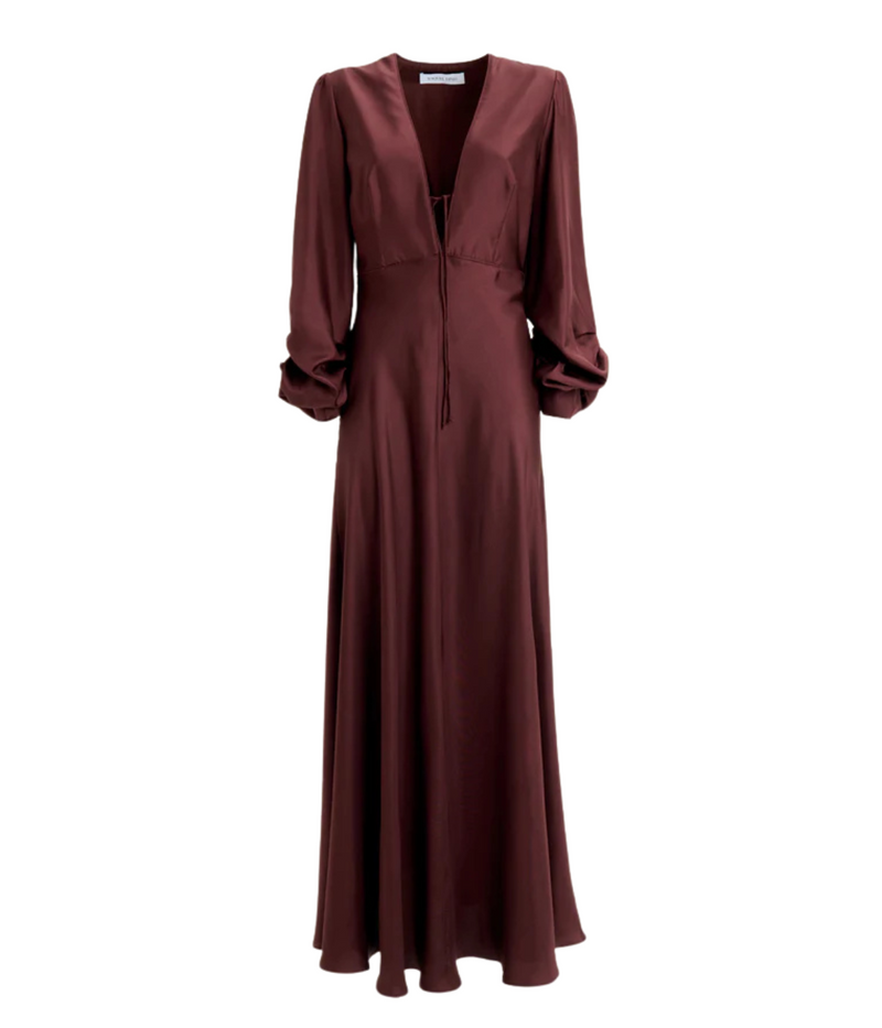 Valerie Dress in BORDEAUX