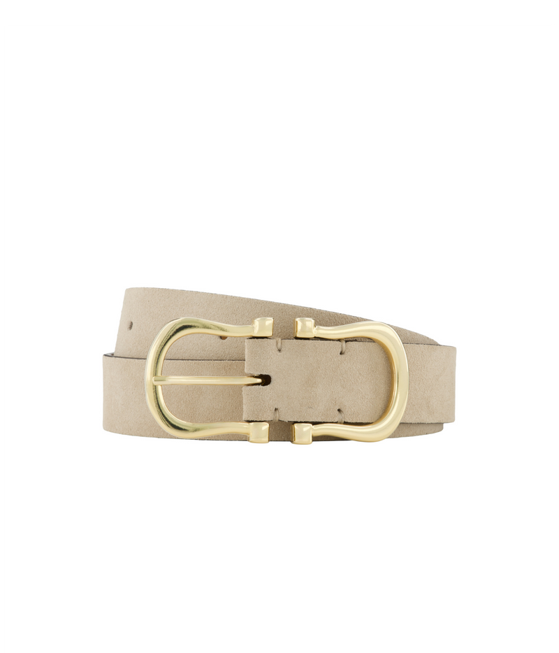 Baby Gold Nicky X Belt in Natural