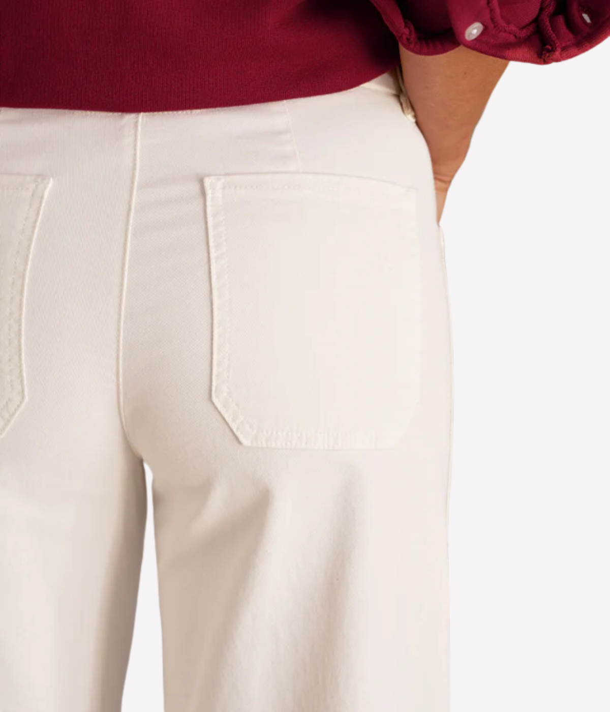 Limerick Wrap Pocket Pant in Chalk
