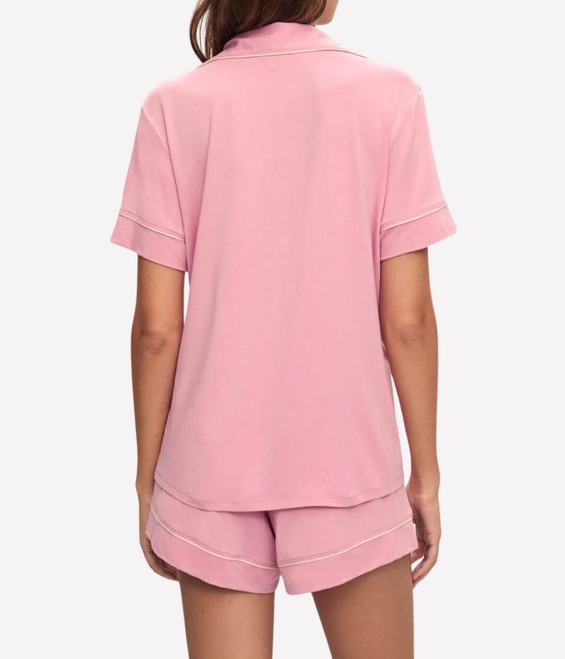 Gisele Short Sleeve PJ Set In Rose Quartz