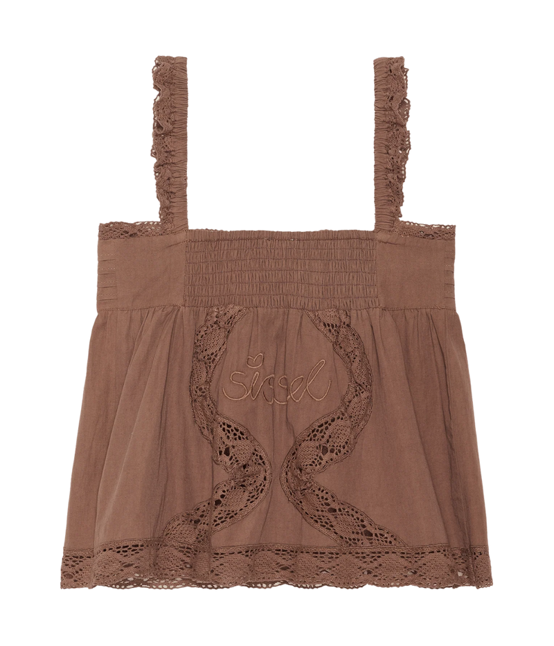 Agathe Strap Top in Mole