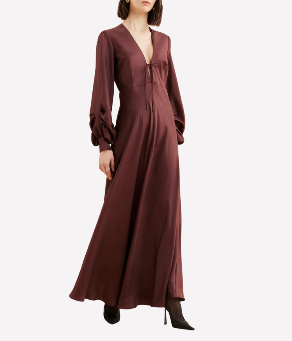 Valerie Dress in BORDEAUX