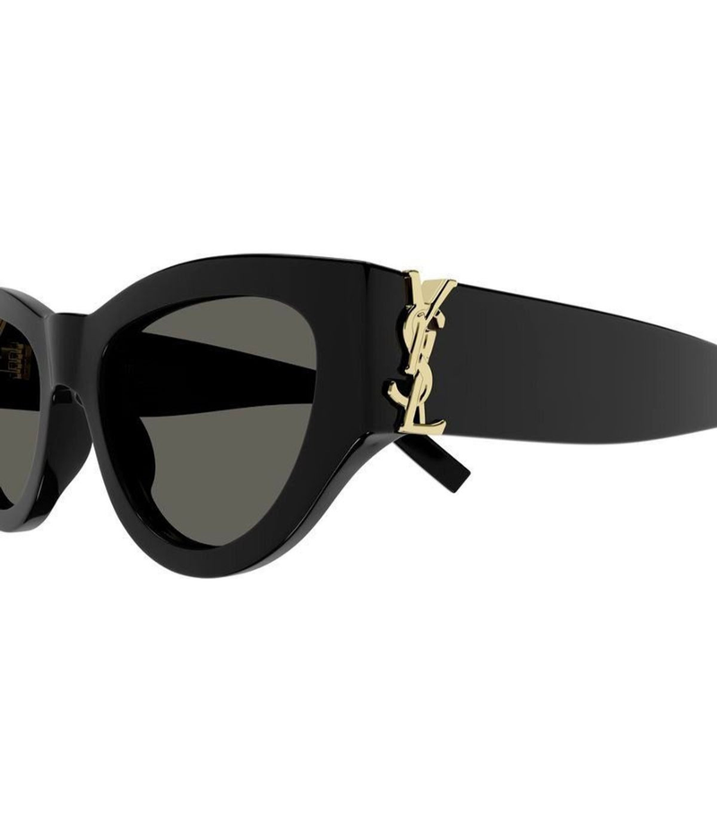Round Large Sunglass in Black