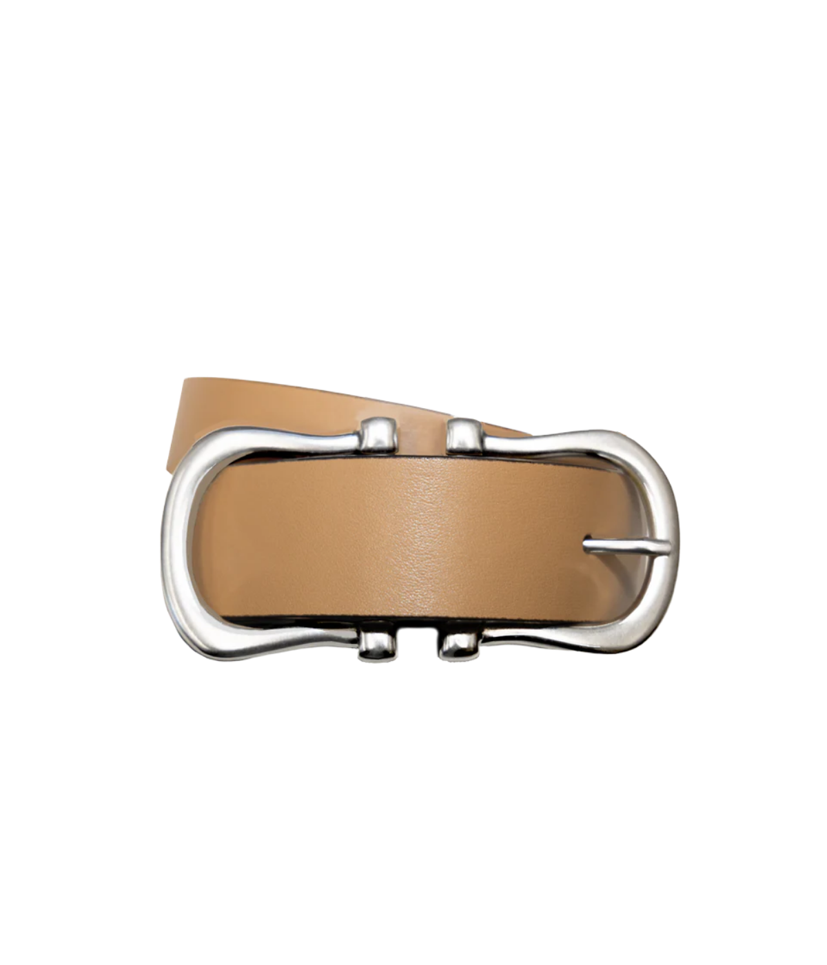 Baby Silver Nicky X Belt in Cappuccino