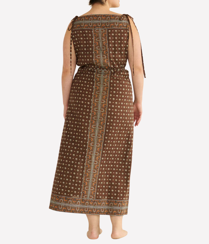 Amarante Dress In Terre Foulard De La Mer