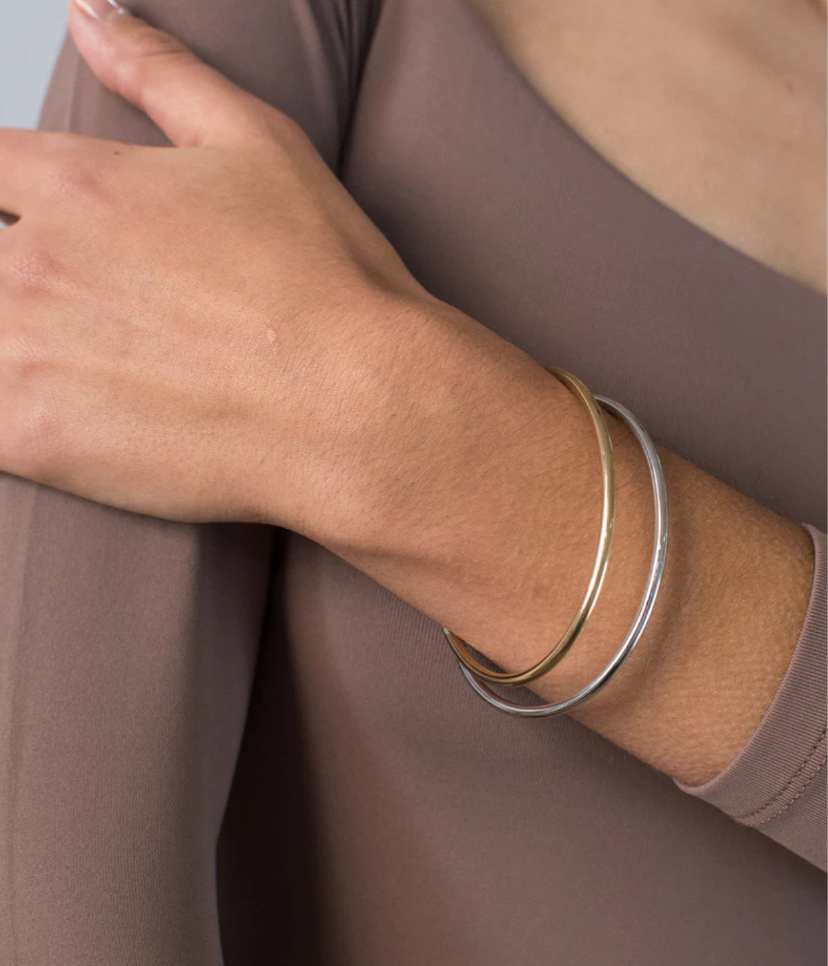 Dane Bangle Set IN GOLD SILVER