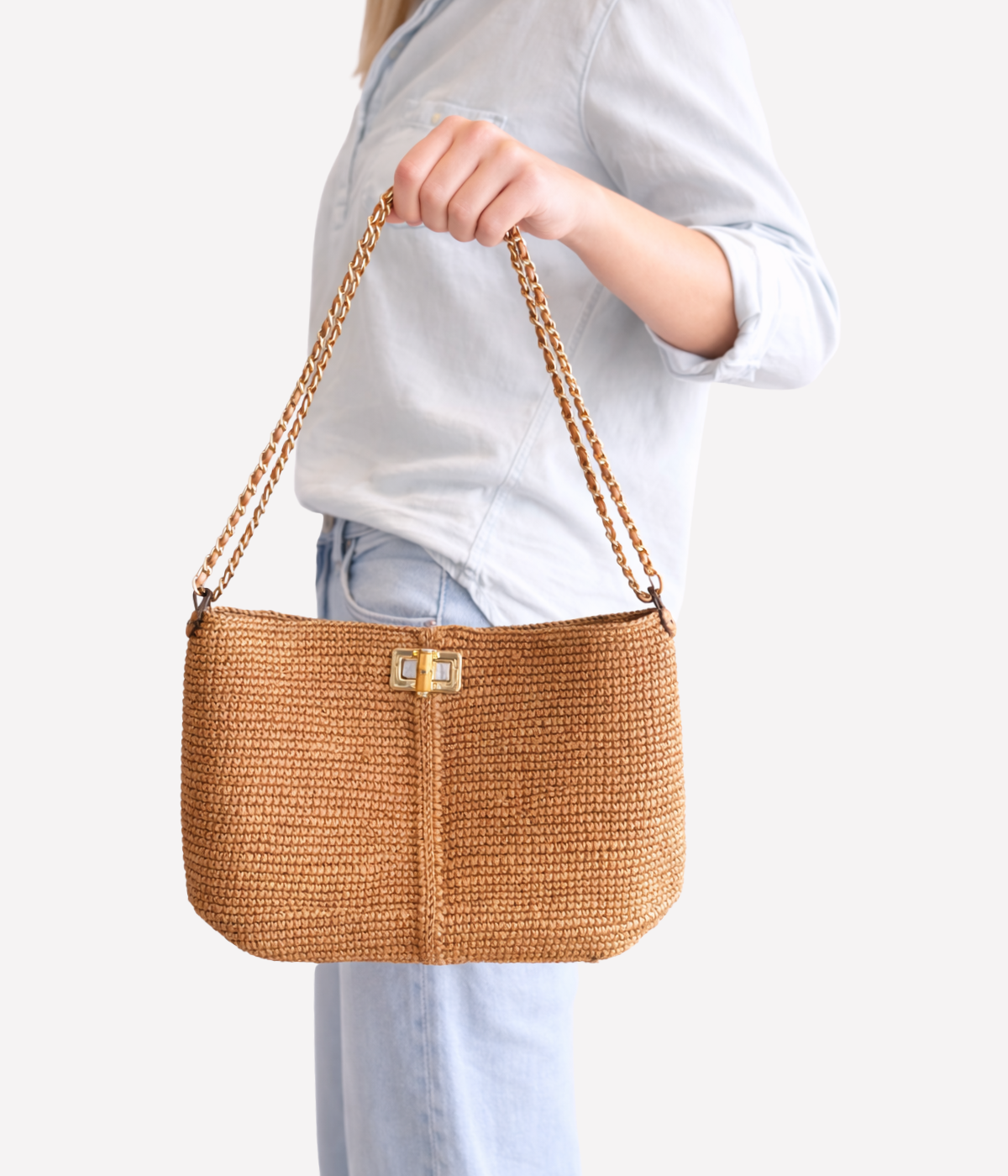 Cannelle Bag in Gold & Camel