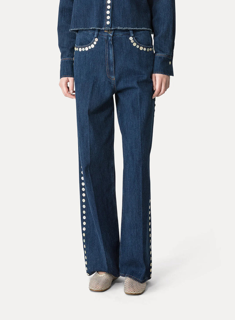 Denim Calvary 5 Pocket Pant in INDIGO
