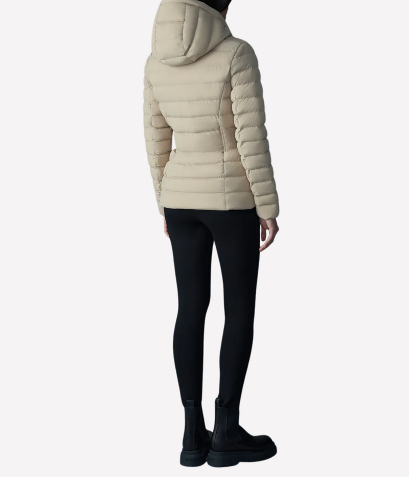 Idalee Puffer Jacket in Light Camel