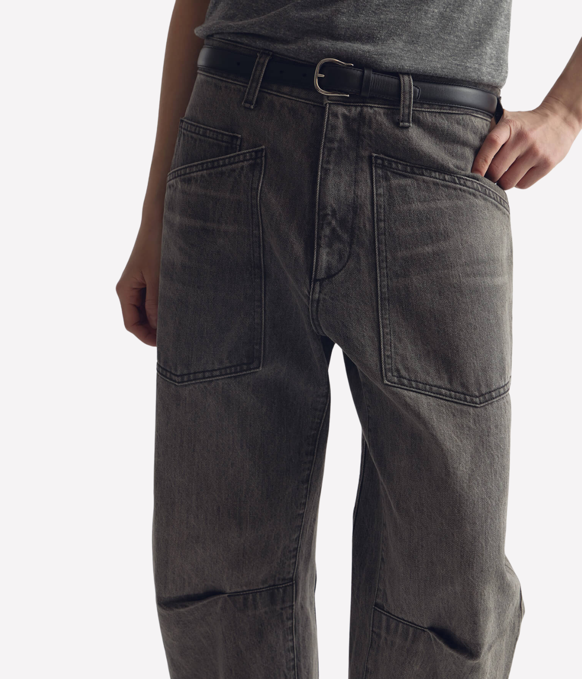 Shon Jean In Ash Grey Wash