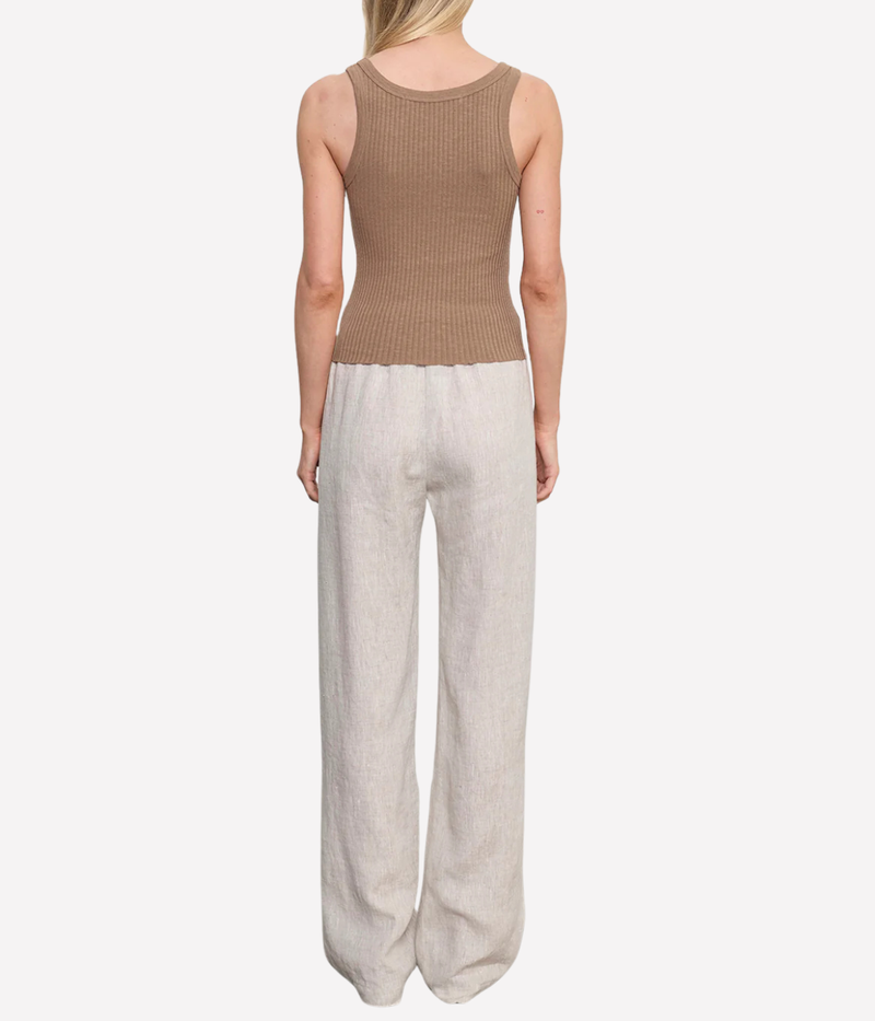 Military Rib Crop Tank in ARMY