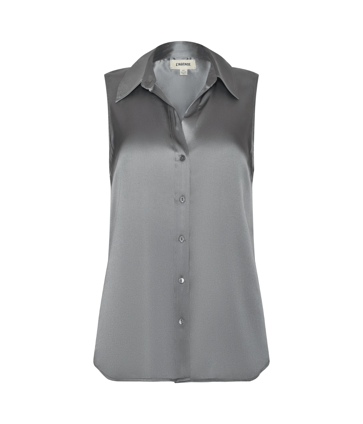 Emmy Sleeveless Blouse in Light Grey