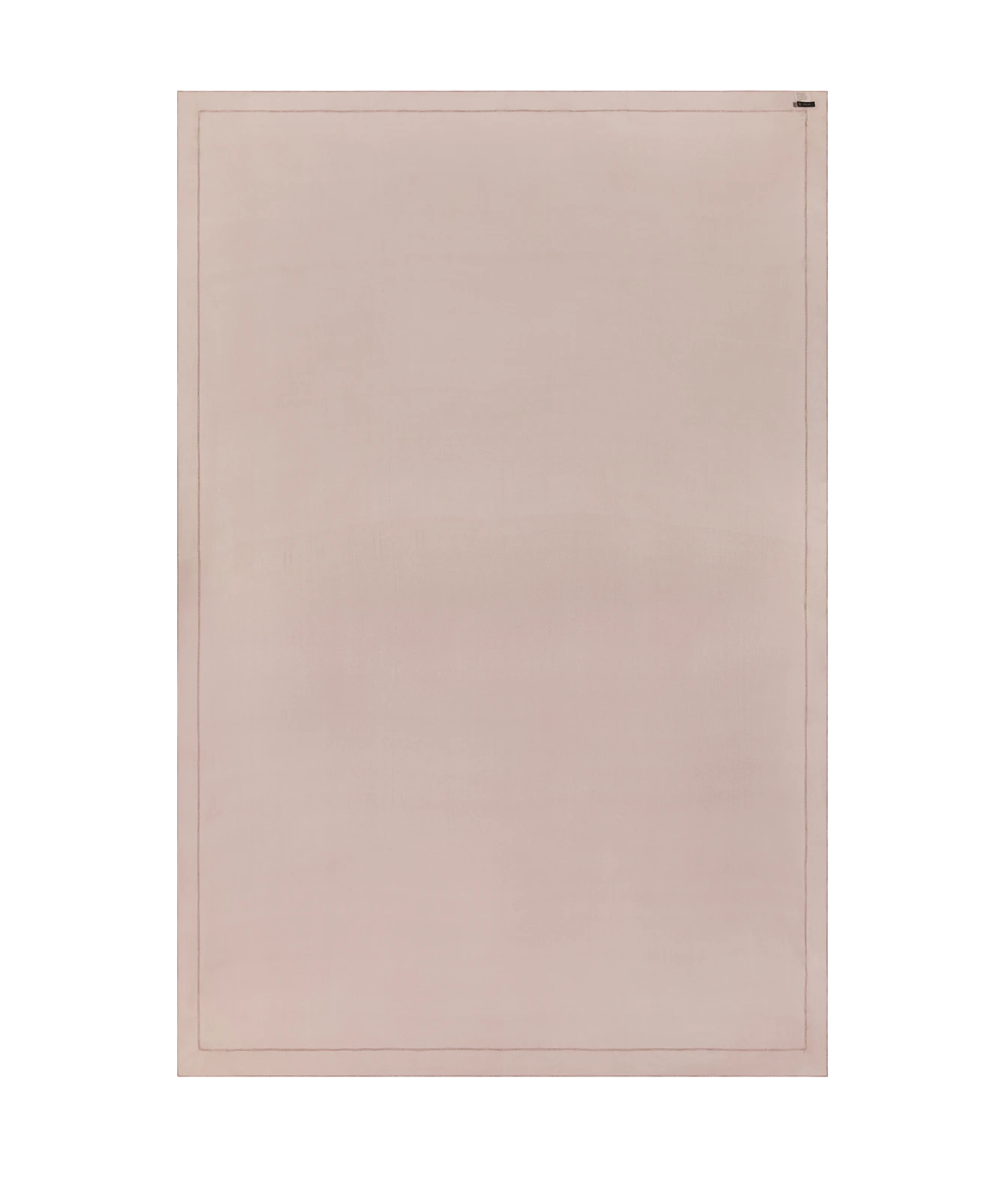 A minimalist, solid pale blush pink rectangular panel or mat with a thin double-line border, shown flat against a solid white background.
