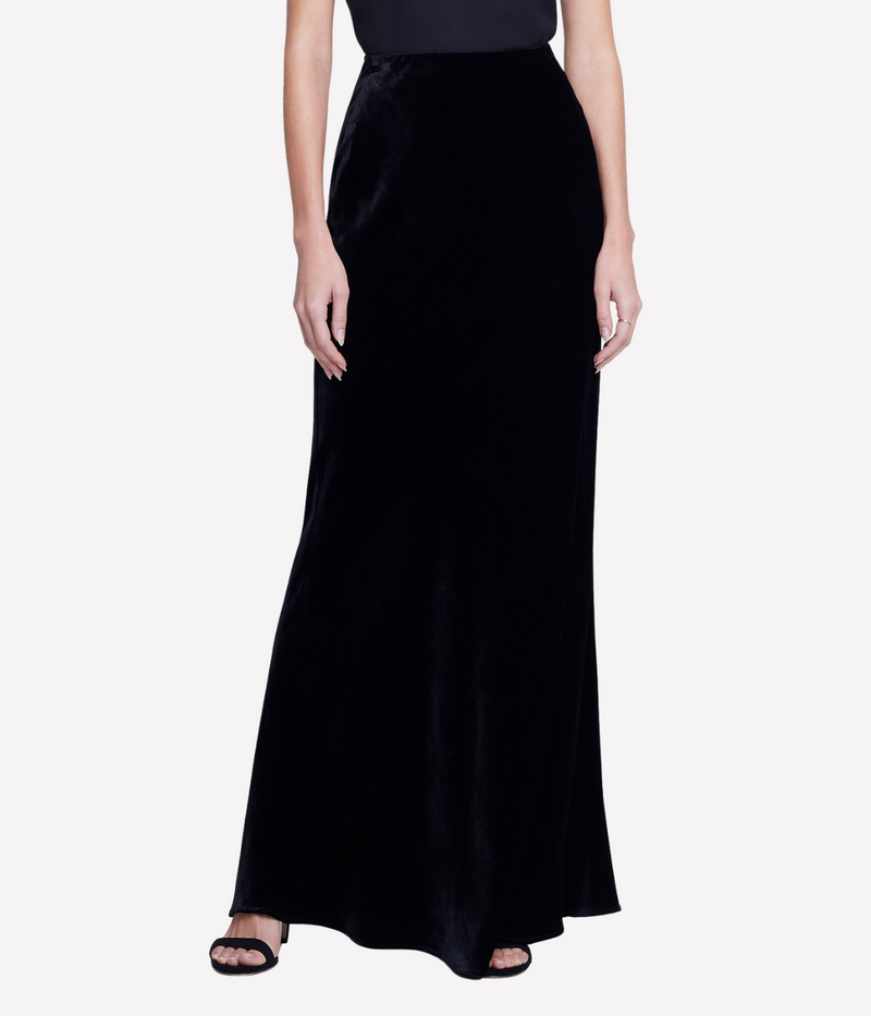 Zeta Long Skirt In Black