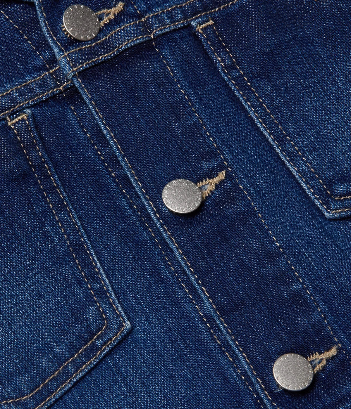 Janelle Slim Raw Jacket Outwear in Marvista
